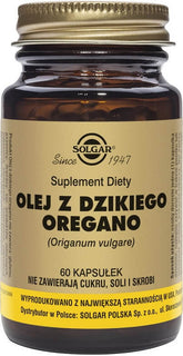 Wildes Oregano-Öl 175 mg Carvacrol 70 % 60 Kapseln SOLGAR